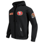 Pro Standard 49ers Classic Full Zip Wind Hoodie - Black (FS45410640-BLK)