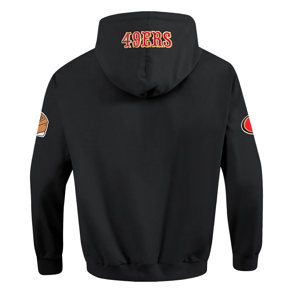 Pro Standard 49ers Classic Full Zip Wind Hoodie - Black (FS45410640-BLK)
