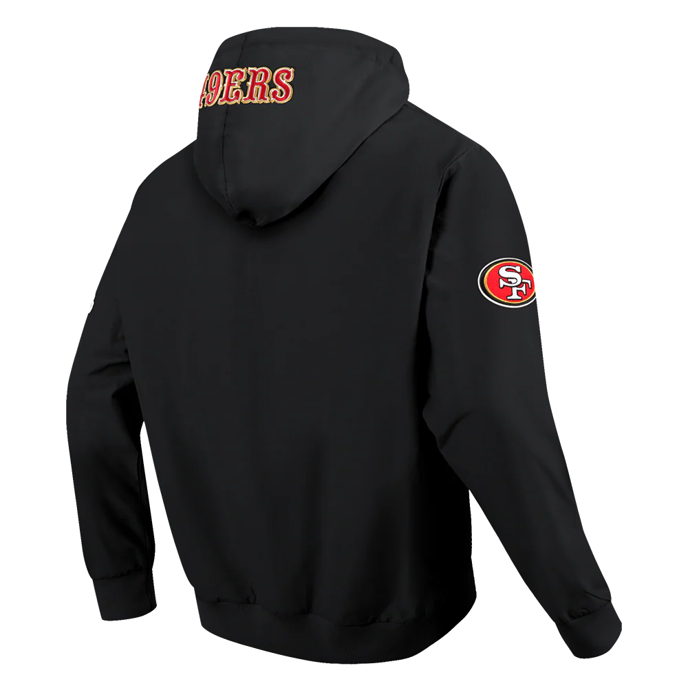 Pro Standard 49ers Classic Full Zip Wind Hoodie - Black (FS45410640-BLK)