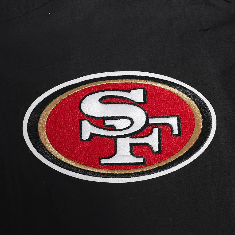 Pro Standard 49ers Classic Full Zip Wind Hoodie - Black (FS45410640-BLK)