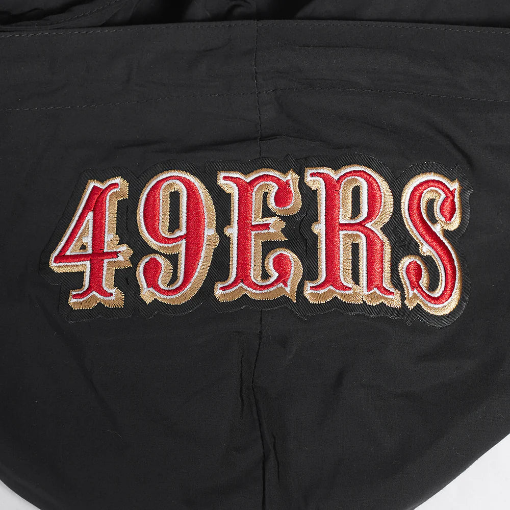 Pro Standard 49ers Classic Full Zip Wind Hoodie - Black (FS45410640-BLK)