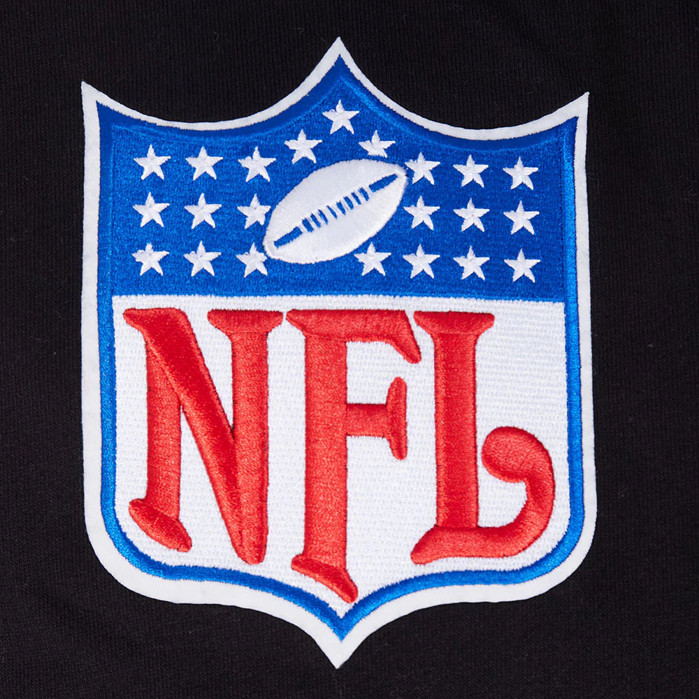 Men's San Francisco 49ers hoodie in black with comfortable FLC style and team branding