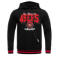 Pro Standard San Francisco 49ers team badge pullover hoodie in black and red fabric
