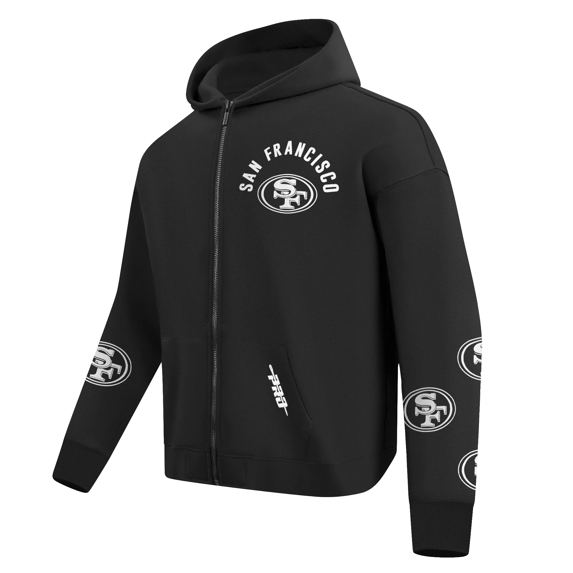 Pro Standard San Francisco 49ers All Pro Full Zip Hoodie - Black (FS45411802-BLK)