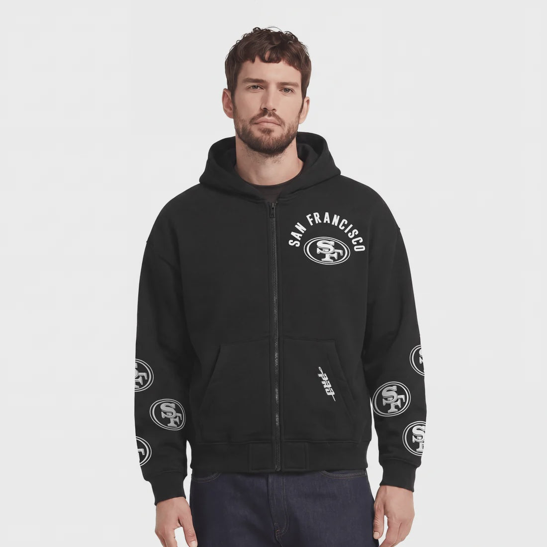 Pro Standard San Francisco 49ers All Pro Full Zip Hoodie - Black (FS45411802-BLK)