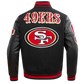 Pro Standard San Francisco 49ers Mash Up Wool Jacket -  Black/Red/Black (FS46410415-BRK)