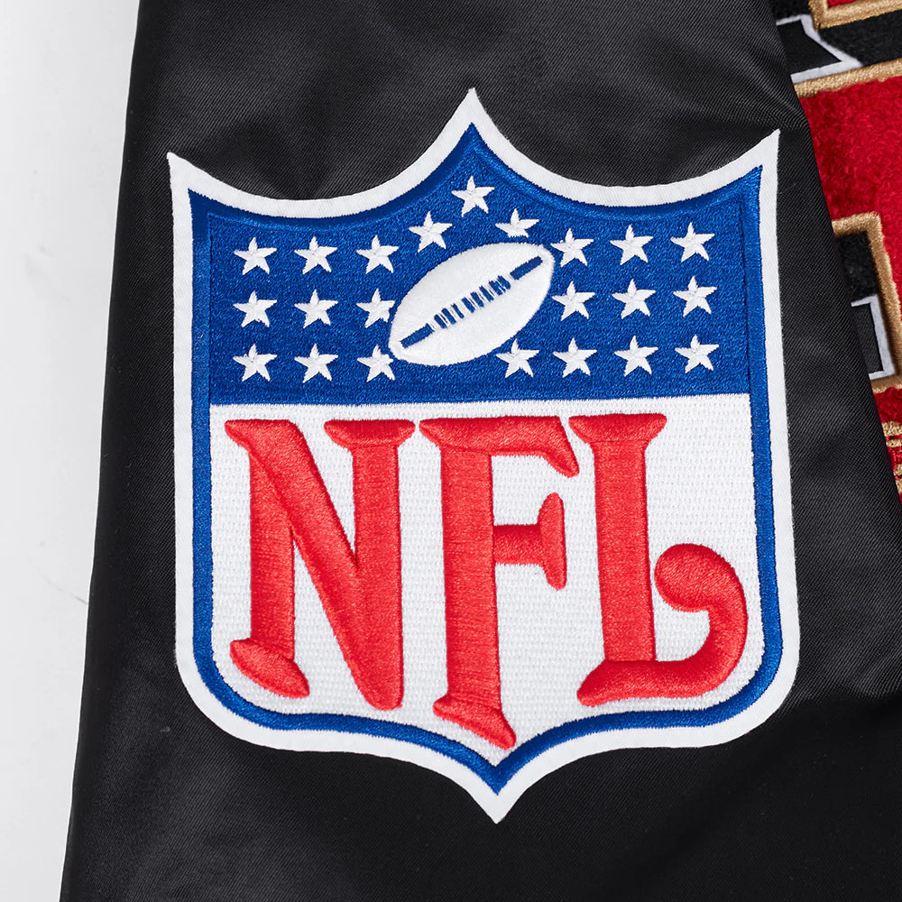 Pro Standard San Francisco 49ers Best Of Satin Jacket - Black/Red/Black (FS46410968-BRK)