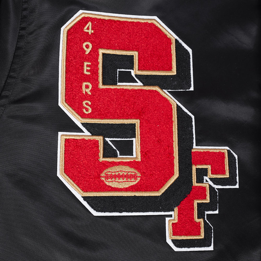 Pro Standard San Francisco 49ers Best Of Satin Jacket - Black/Red/Black (FS46410968-BRK)
