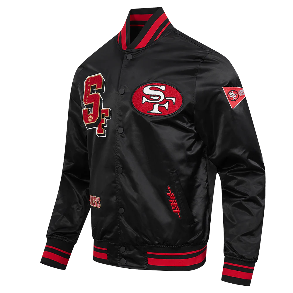 Pro Standard San Francisco 49ers Best Of Satin Jacket - Black/Red/Black (FS46410968-BRK)