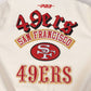 Pro Standard San Francisco 49ers Best Of Leather Varsity Jacket - Eggwhite (FS46410970-EGG)