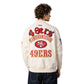 Pro Standard San Francisco 49ers Best Of Leather Varsity Jacket - Eggwhite (FS46410970-EGG)