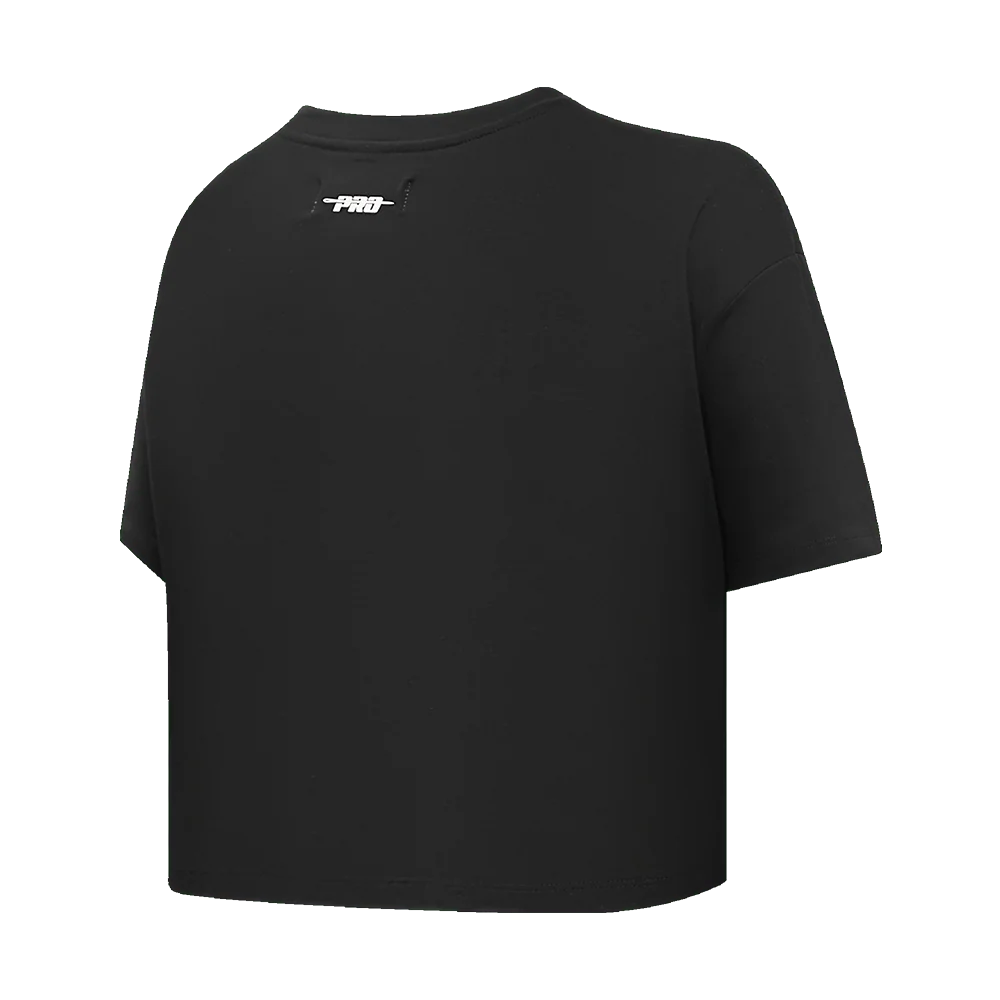 Pro Standard San Francisco 49ers Script Women's Boxy Tee - Black (FS4A410160-BLK)