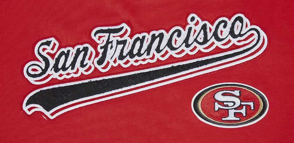 Pro Standard San Francisco 49ers Script Tail Women's BF Tee - Red (FS4A410161-RED)