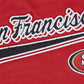 Pro Standard San Francisco 49ers Script Tail Women's BF Tee - Red (FS4A410161-RED)