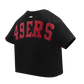 Pro Standard San Francisco 49ers Wingspan Women's Boxy Tee - Black (FS4A410460-BLK)