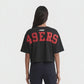 Pro Standard San Francisco 49ers Wingspan Women's Boxy Tee - Black (FS4A410460-BLK)