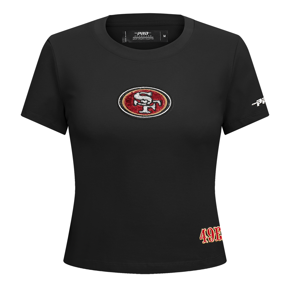 Pro Standard San Francisco 49ers Game Day Classics Women's Baby Doll Tee - Black (FS4A410538-BLK)