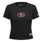 Pro Standard San Francisco 49ers Game Day Classics Women's Baby Doll Tee - Black (FS4A410538-BLK)