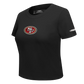 Pro Standard San Francisco 49ers Game Day Classics Women's Baby Doll Tee - Black (FS4A410538-BLK)