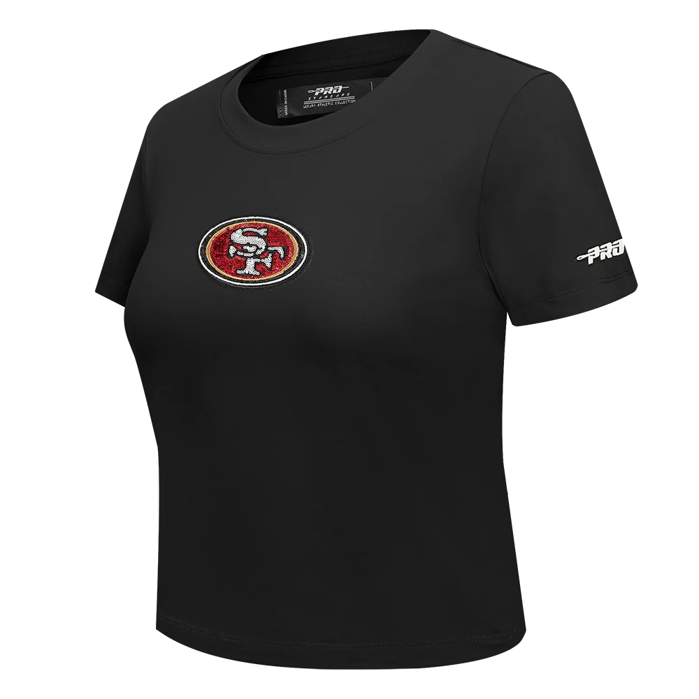 Pro Standard San Francisco 49ers Game Day Classics Women's Baby Doll Tee - Black (FS4A410538-BLK)