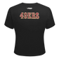 Pro Standard San Francisco 49ers Game Day Classics Women's Baby Doll Tee - Black (FS4A410538-BLK)