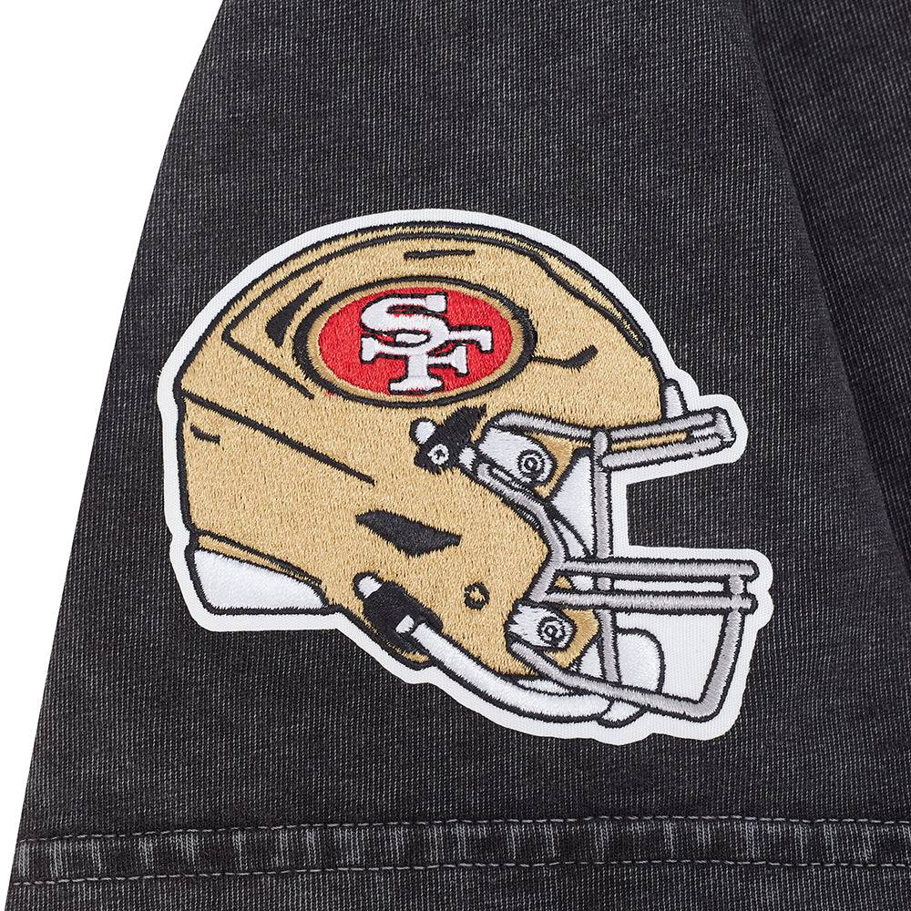 Pro Standard San Francisco 49ers Washed Jewels Women's Boxy Tee - Washed Black (FS4A411550-WBK)