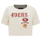 Pro Standard San Francisco 49ers Retro Classics Women's Boxy Tee - Eggshell (FS4A43617-EGG)