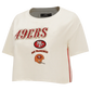 Pro Standard San Francisco 49ers Retro Classics Women's Boxy Tee - Eggshell (FS4A43617-EGG)