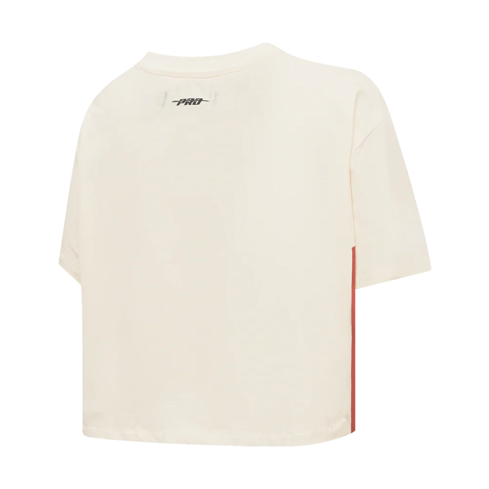 Pro Standard San Francisco 49ers Retro Classics Women's Boxy Tee - Eggshell (FS4A43617-EGG)