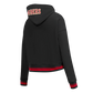 Pro Standard San Francisco 49ers black and red cropped hoodie showcasing team branding for women