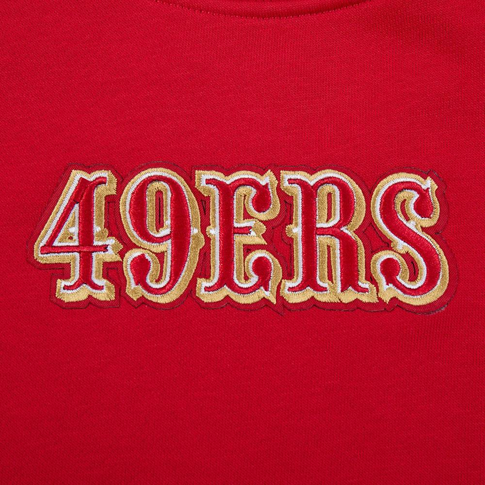 Pro Standard San Francisco 49ers Wingspan Women's Crewneck - Red (FS4C410461-RED)
