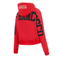 Pro Standard San Francisco 49ers Wingspan Women's Cropped Hoodie - Red (FS4C410462-RED)