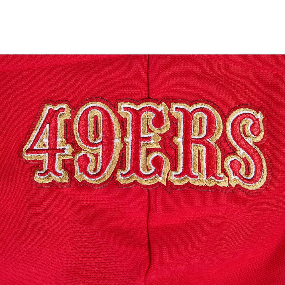 Pro Standard San Francisco 49ers Wingspan Women's Cropped Hoodie - Red (FS4C410462-RED)
