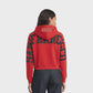 Pro Standard San Francisco 49ers Wingspan Women's Cropped Hoodie - Red (FS4C410462-RED)