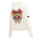 Pro Standard San Francisco 49ers Paradise Women's Cropped Hoodie - Eggshell (FS4C411527-EGG)