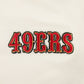 Pro Standard San Francisco 49ers Paradise Women's Cropped Hoodie - Eggshell (FS4C411527-EGG)