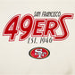 Pro Standard San Francisco 49ers Paradise Women's Cropped Hoodie - Eggshell (FS4C411527-EGG)