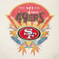 Pro Standard San Francisco 49ers Paradise Women's Cropped Hoodie - Eggshell (FS4C411527-EGG)