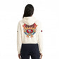 Pro Standard San Francisco 49ers Paradise Women's Cropped Hoodie - Eggshell (FS4C411527-EGG)