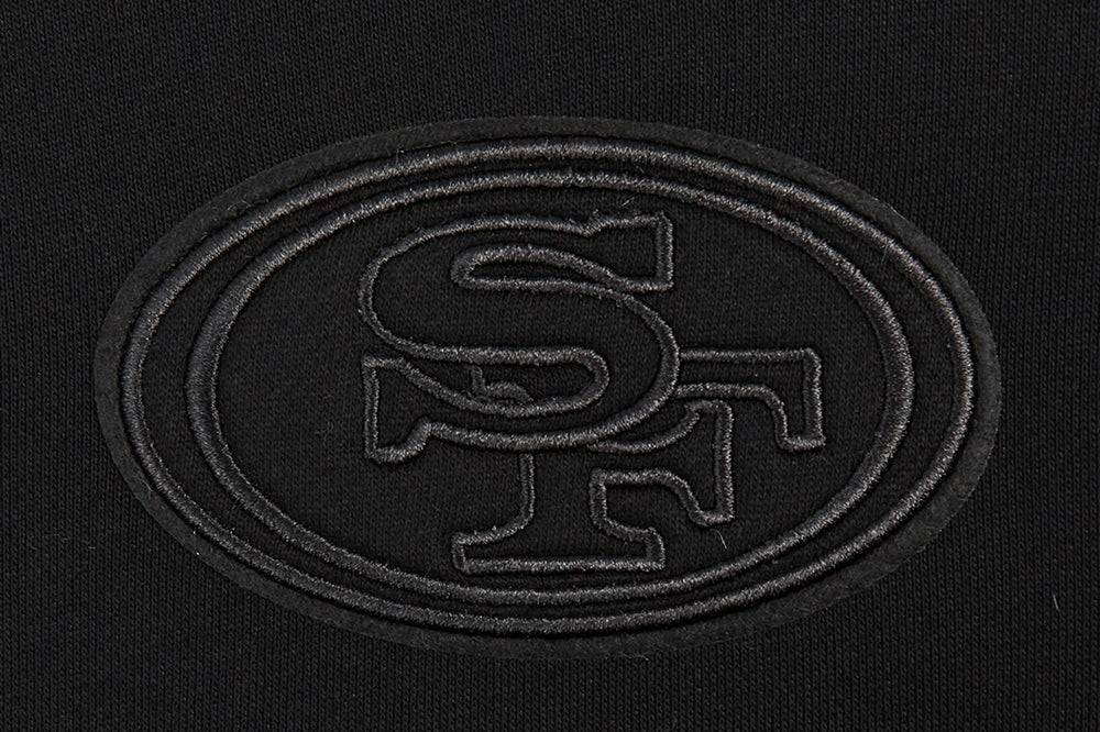 Pro Standard San Francisco 49ers Neutral Women's Cropped Hoodie - Black (FS4C44994-BLK)