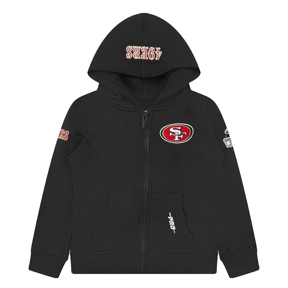 Pro Standard San Francisco 49ers Classic Toddler Full Zip Hoodie - Black (FS4T5410721-BLK)