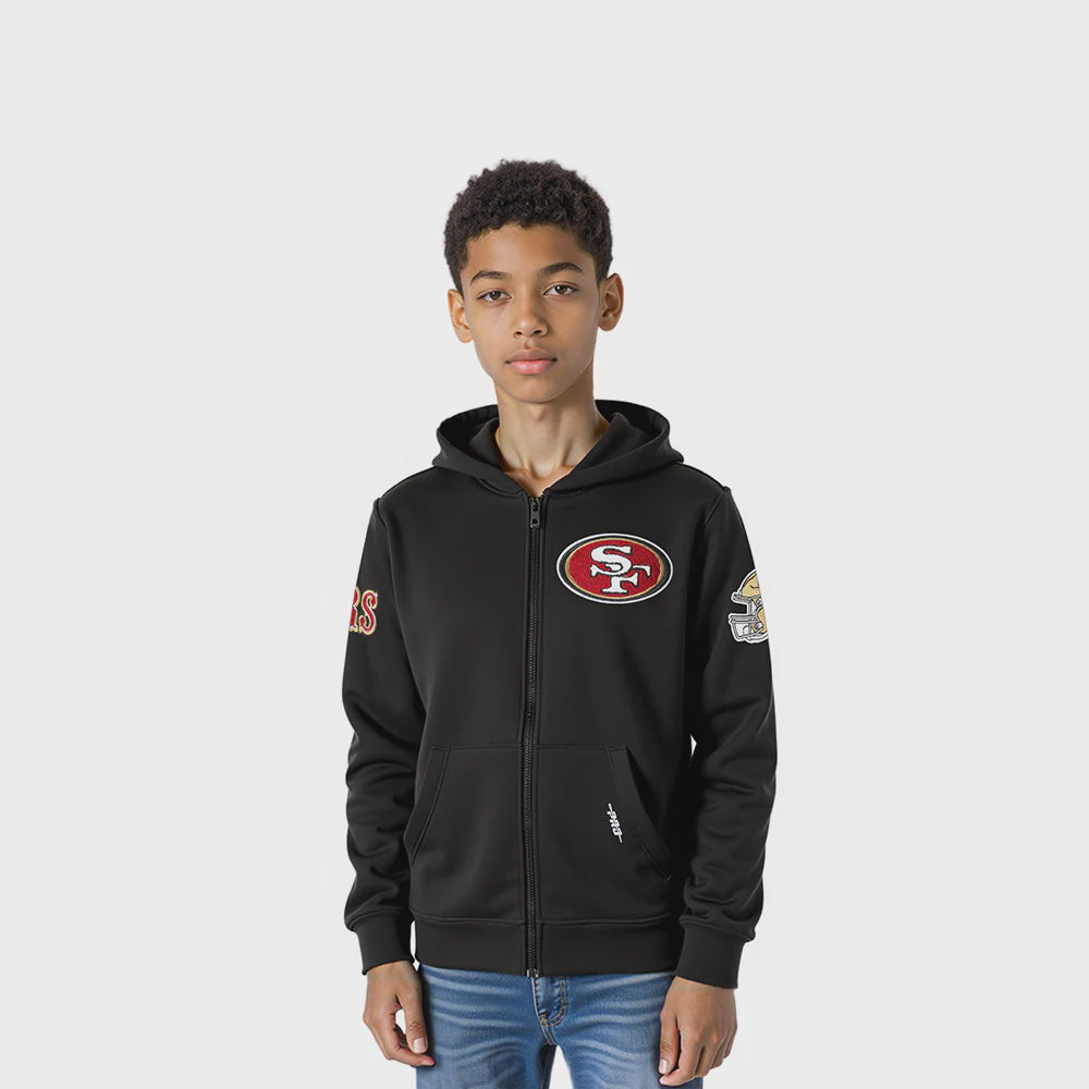 Pro Standard San Francisco 49ers Classic Toddler Full Zip Hoodie - Black (FS4T5410721-BLK)