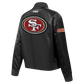 Pro Standard San Francisco 49ers Game Day Classics Women's Satin Jacket - Black (FS4U410544-BLK)