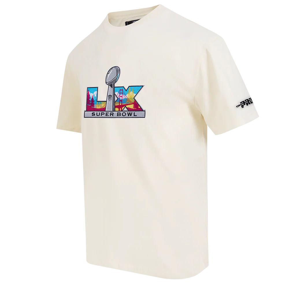 Pro Standard NFL Super Bowl 60 Drop Shoulder Tee - Eggshell (FSB143984-EGG)