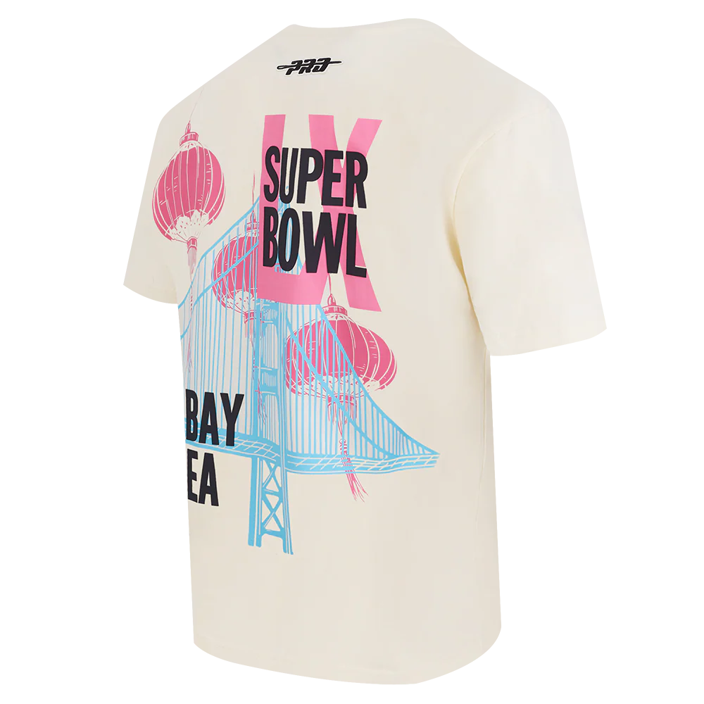 Pro Standard NFL Super Bowl 60 Drop Shoulder Tee - Eggshell (FSB143984-EGG)