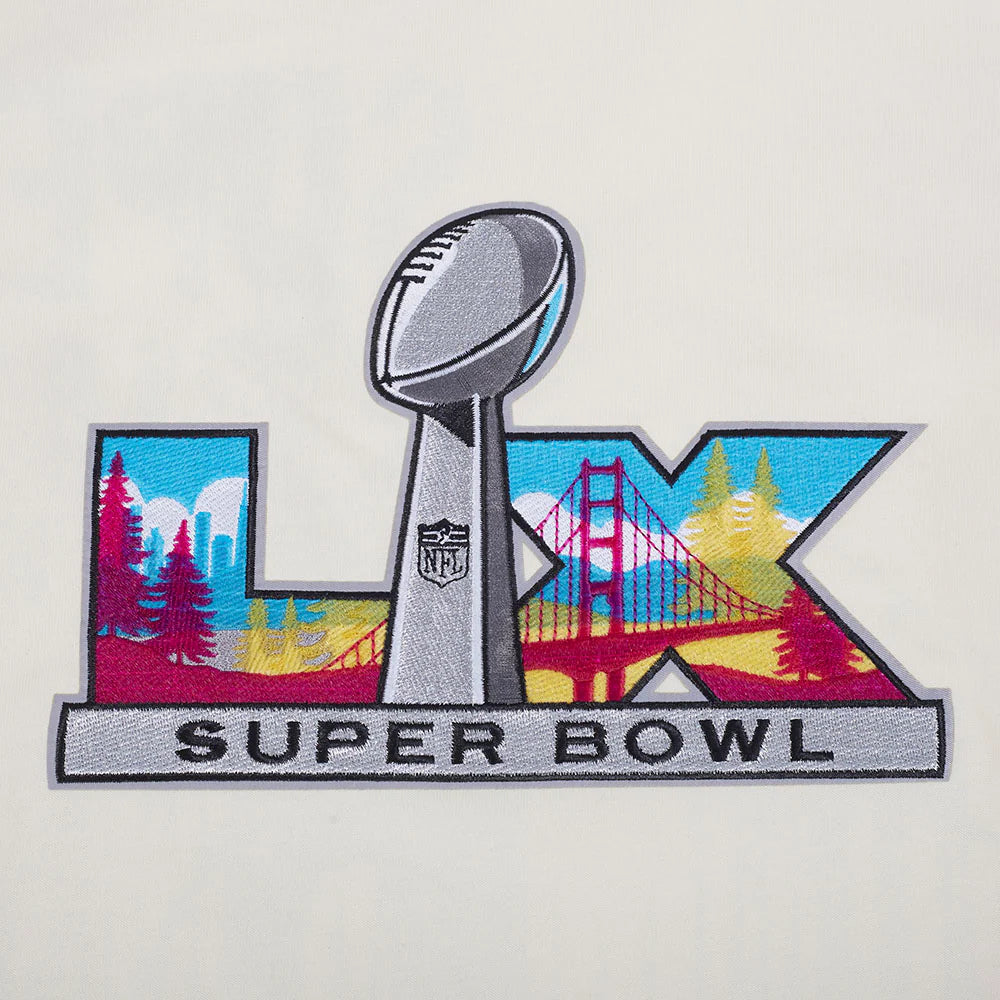 Pro Standard NFL Super Bowl 60 Drop Shoulder Tee - Eggshell (FSB143984-EGG)