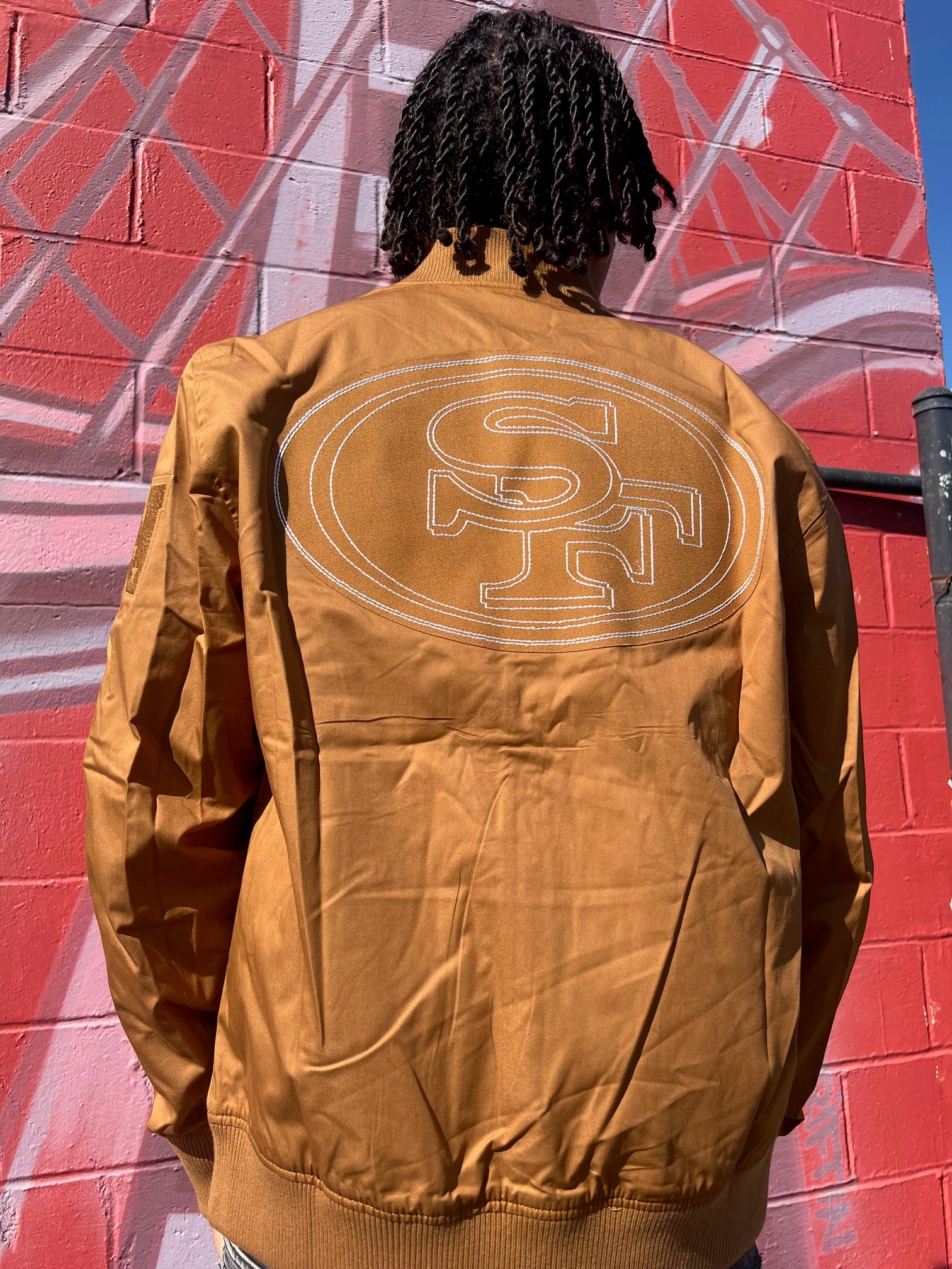 Pro Standard San Francisco 49ers Paint The City Jacket - Clay Brown (FS46410400-CBR)