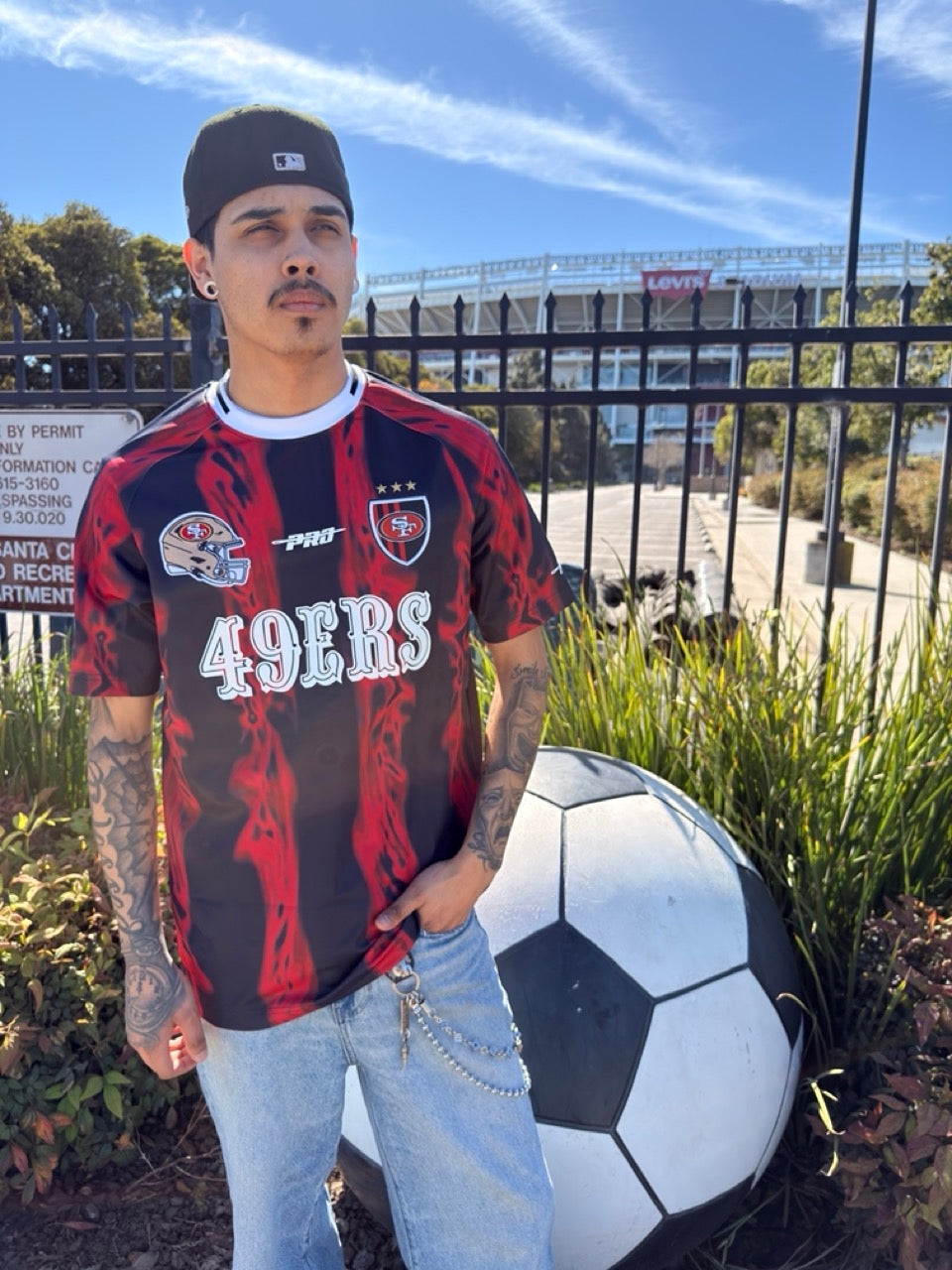 Pro Standard San Francisco 49ers Ultras AOP Tee - Red/Black (FS41411353-RBK)