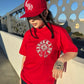 Niner Gang San Francisco Old English Tee - Red/White