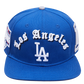 Blue Los Angeles Dodgers Old English Snapback with classic team logo